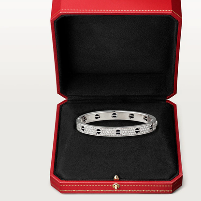 [Polaidi Jewelry]LOVE BRACELET 6.1MM DIAMOND-PAVED CERAMIC
