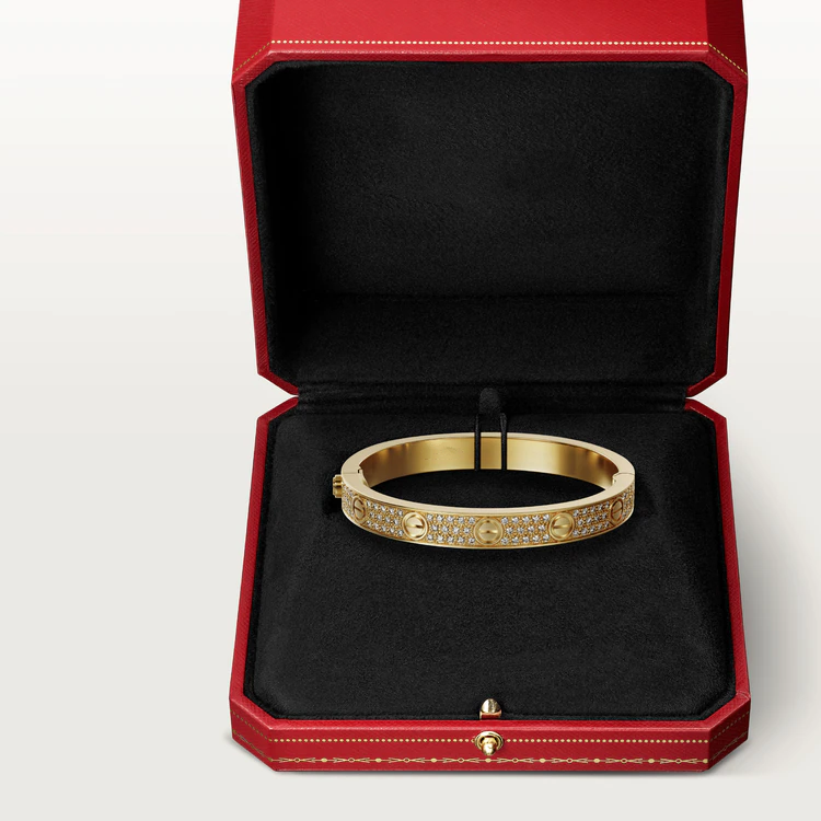 [：Polaidi Jewelry]LOVE BRACELET 6.1MM DIAMOND-PAVED