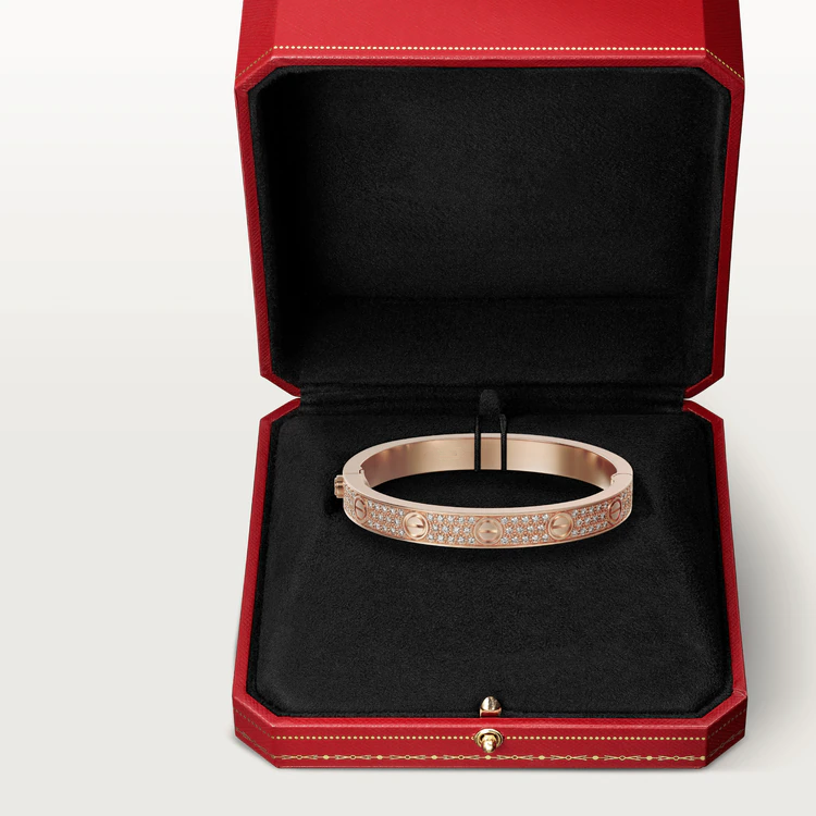 [：Polaidi Jewelry]LOVE BRACELET 6.1MM DIAMOND-PAVED