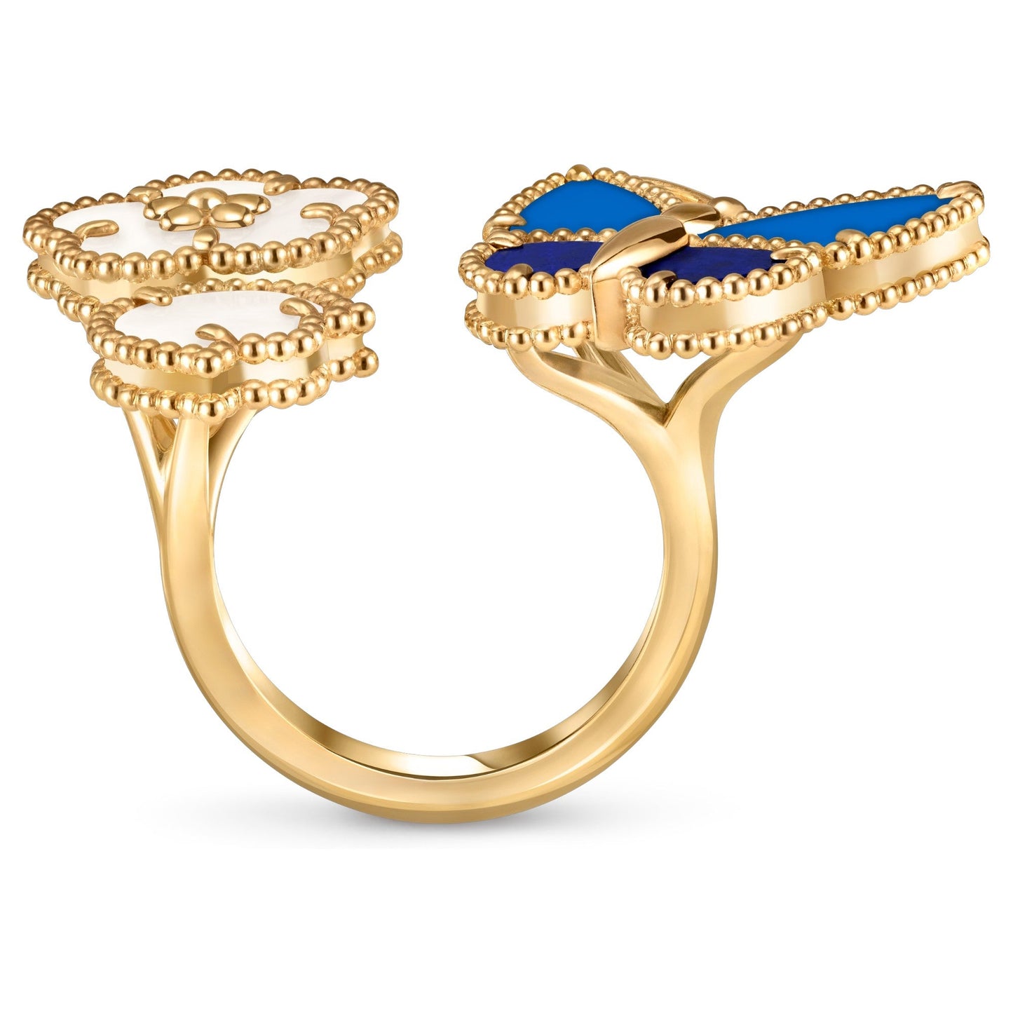 [Polaidi]LUCKY SPRING BUTTERFLY OPEN-FACE RINGS