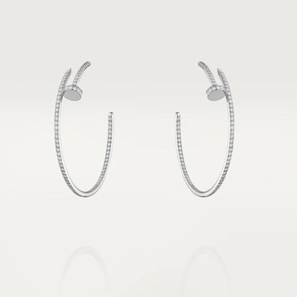 [：Polaidi Jewelry]JUSTE EARRINGS FULL DIAMONDS 1.8MM