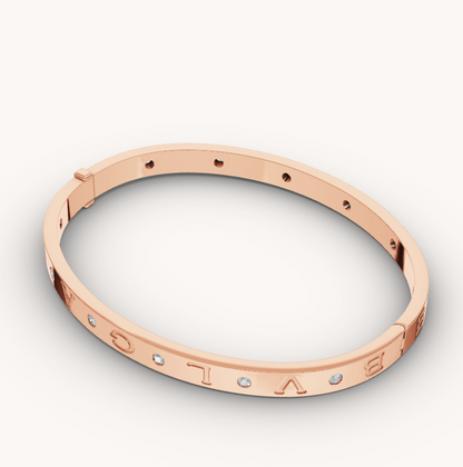 [Polaidi Jewelry]ZERO 1 PINK GOLD 12 DIAMONDS BRACELET