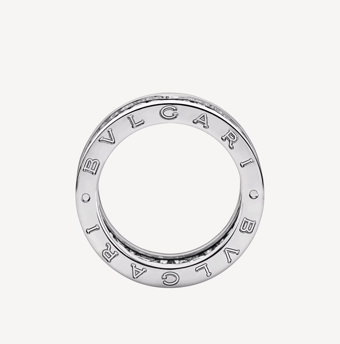 [Polaidi Jewelry]ZERO 1 WITH PAVED DIAMONDS ON THE SPIRAL RING