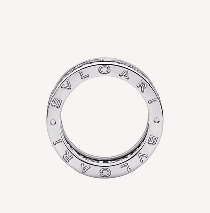 [Polaidi Jewelry]ZERO 1 WITH PAVED DIAMONDS ON THE SPIRAL RING