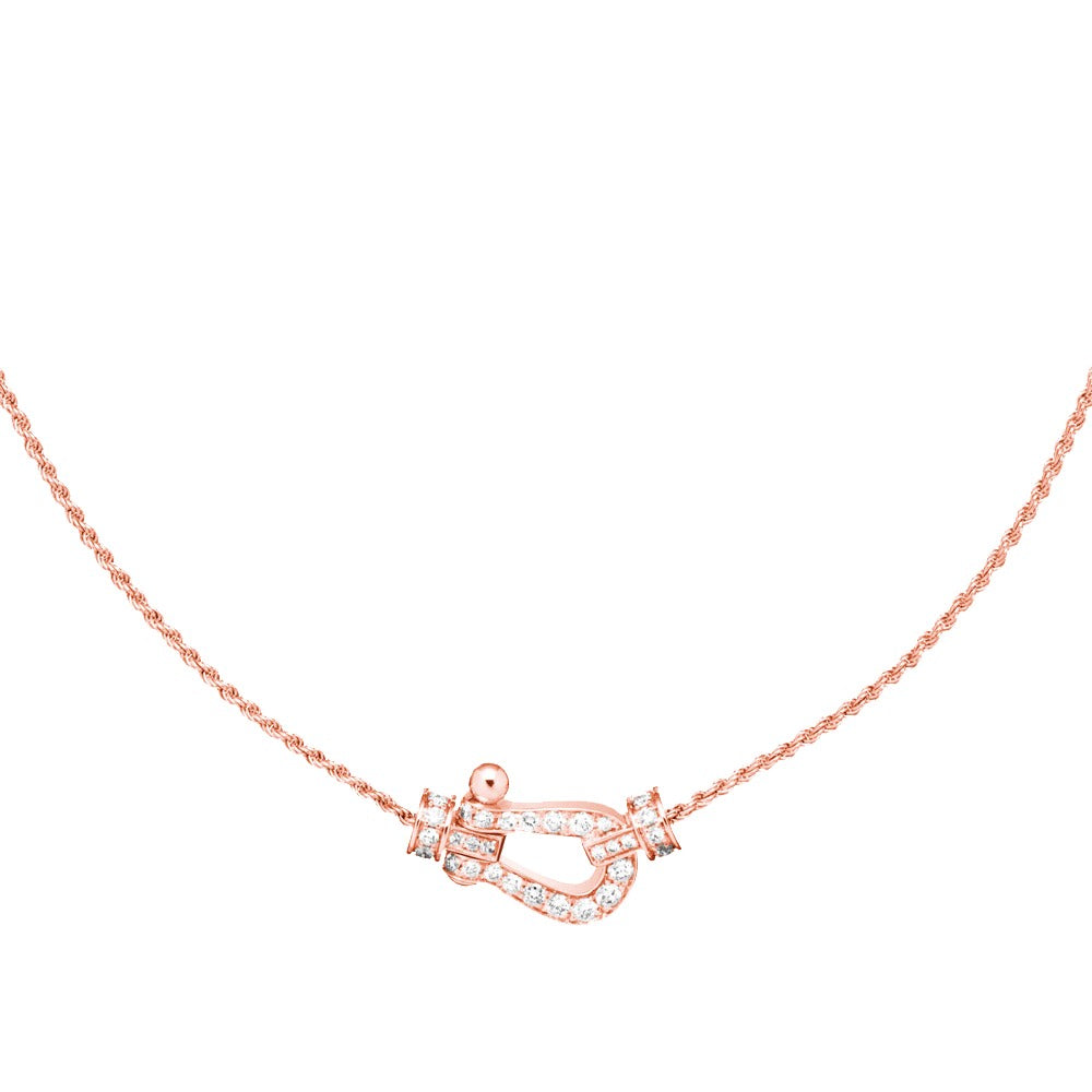 [Polaidi Jewelry]FORCE 10 PINK GOLD DIAMOND NECKLACE
