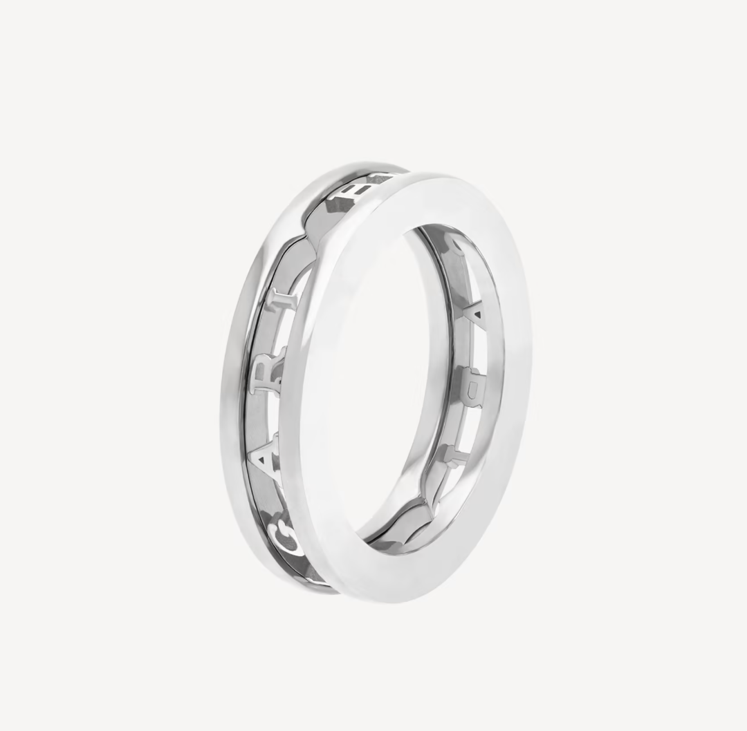 [Polaidi Jewelry]ZERO 1 ONE-BAND WITH OPENWORK LOGO SPIRAL RING