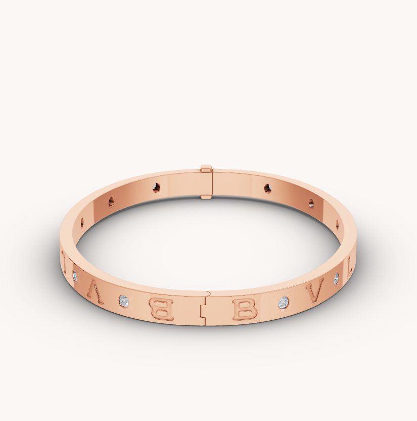 [Polaidi Jewelry]ZERO 1 PINK GOLD 12 DIAMONDS BRACELET