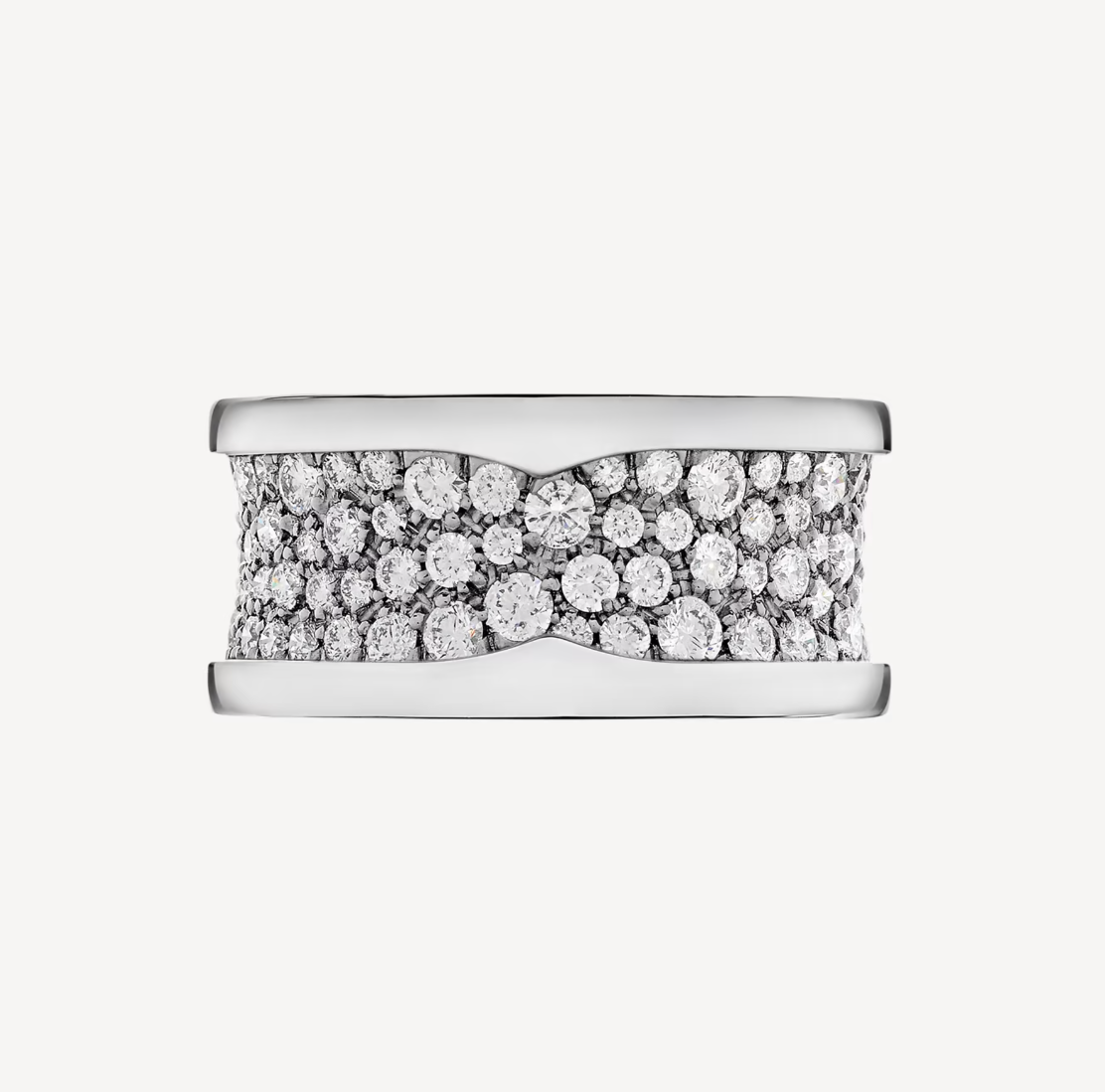 [Polaidi Jewelry]ZERO 1 WITH PAVED DIAMONDS ON THE SPIRAL RING