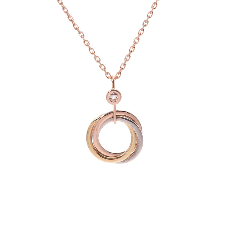 [：Polaidi Jewelry]TRINITY シルバー ゴールド ピンクゴールド ネックレス