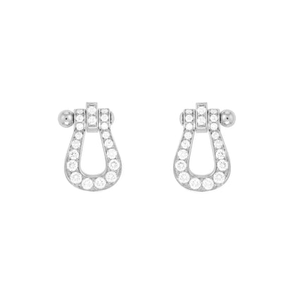 [Polaidi Jewelry]FORCE 10 FULL DIAMOND STUD EARRINGS MINI MODEL