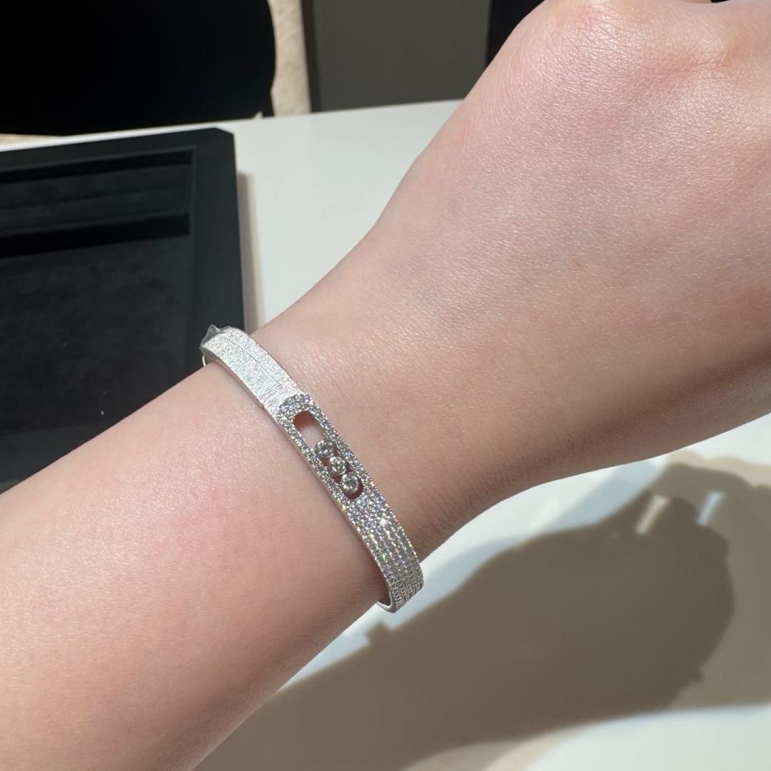 [Polaidi Jewelry]Noa Ciselé Halbpavé-Armreif