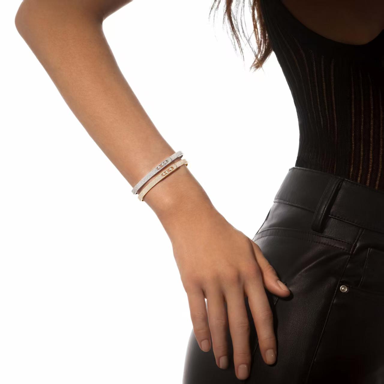 [Polaidi Jewelry]Move Noa Full Pavé Diamond Bangle Bracelet