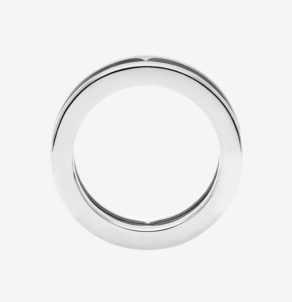 [Polaidi Jewelry]ZERO 1 ONE-BAND WITH OPENWORK LOGO SPIRAL RING