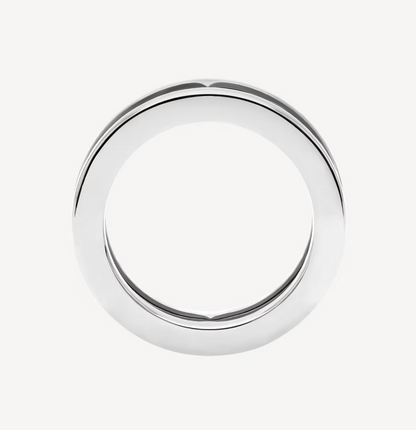 [Polaidi Jewelry]ZERO 1 ONE-BAND WITH OPENWORK LOGO SPIRAL RING