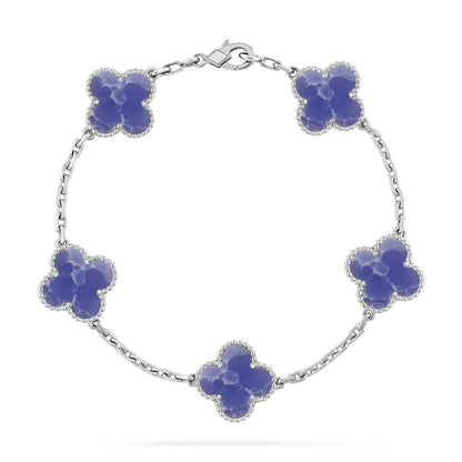 [Polaidi Jewelry]CLOVER 5 MOTIF BLUE VEINS BRACELET COLLECTION
