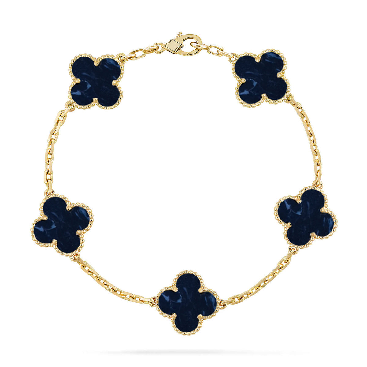 [Polaidi Jewelry]CLOVER 5 MOTIF PIETERSITE BRACELET COLLECTION