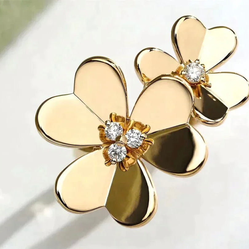 [Polaidi Jewelry]CLOVER COMOS GOLD DIAMOND RING