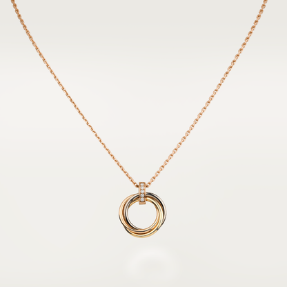 [Polaidi Jewelry]TRINITY NECKLACE GOLD  DIAMONDS