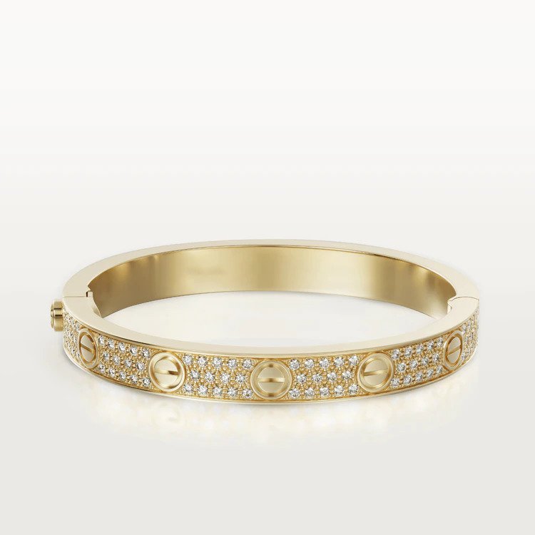 [Polaidi Jewelry]LOVE BRACELET 6.1MM DIAMOND-PAVED