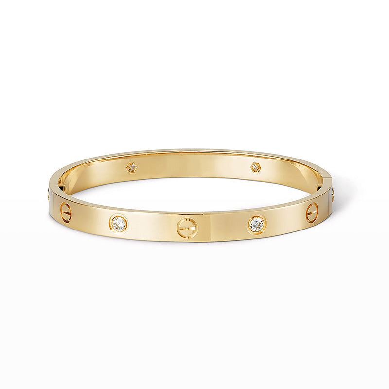 [Polaidi Jewelry]LOVE BRACELET 6.1MM 4 DIAMONDS