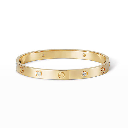 [：Polaidi Jewelry]LOVE BRACELET 6.1MM 4 DIAMONDS