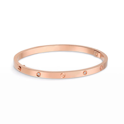 [：Polaidi Jewelry]LOVE BRACELET 3.65MM 6 DIAMONDS