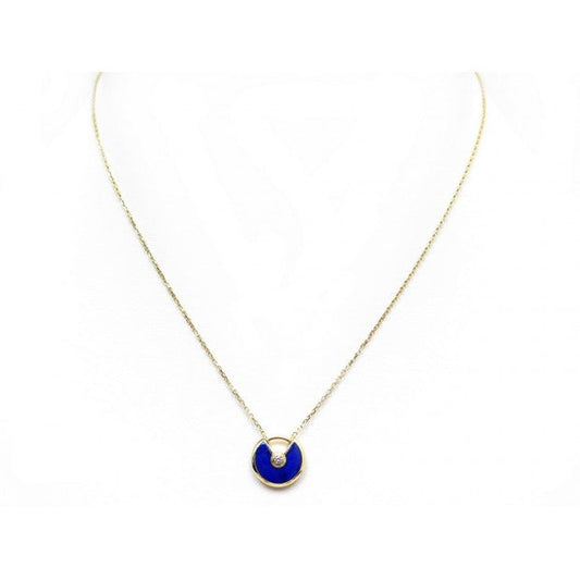 [Polaidi Jewelry]AMULETTE ROSE GOLD AGATE NECKLACE