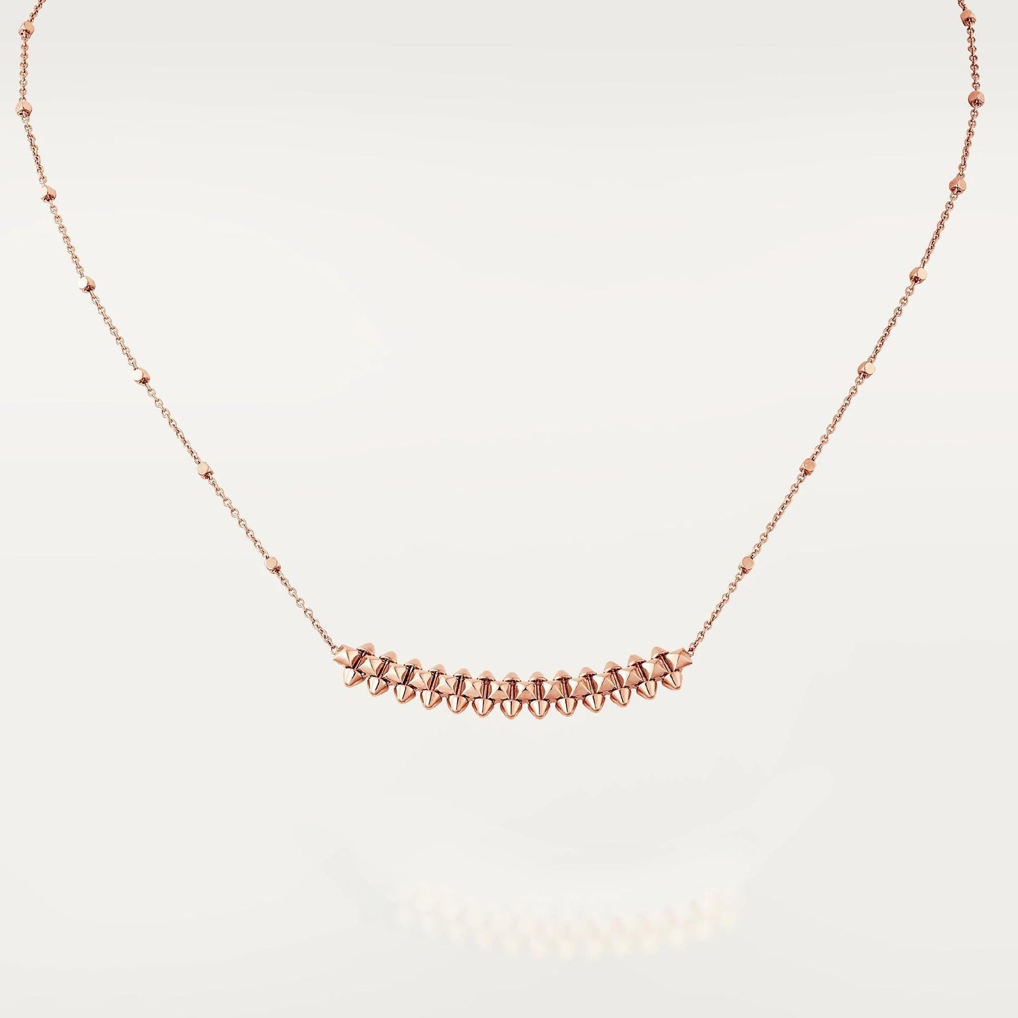 [：Polaidi Jewelry]クラッシュ ピンクゴールド ネックレス