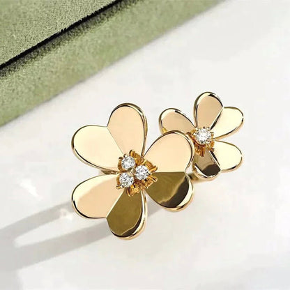 [Polaidi Jewelry]CLOVER COMOS GOLD DIAMOND RING