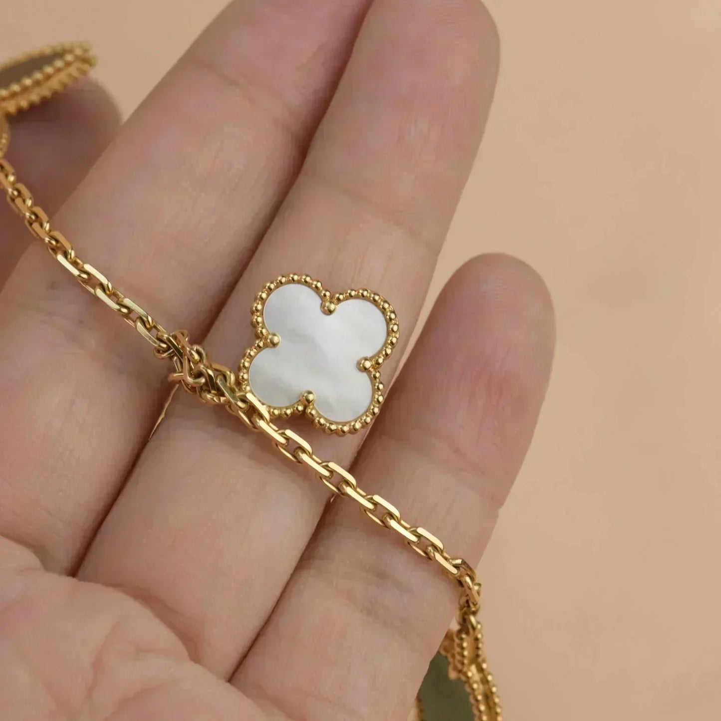 [：Polaidi Jewelry]LUCKY SPRING 5 MOTIF GOLD BRACELET