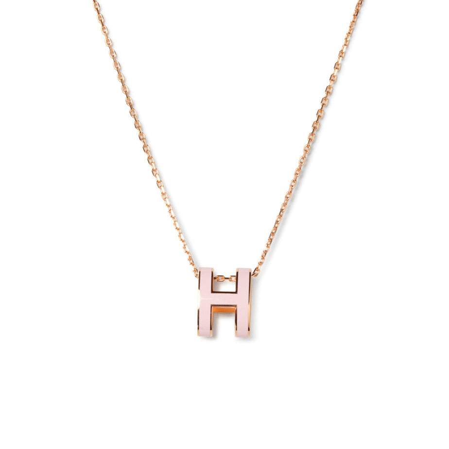 [Polaidi Jewelry]POP H PEDANT PINK GOLD
