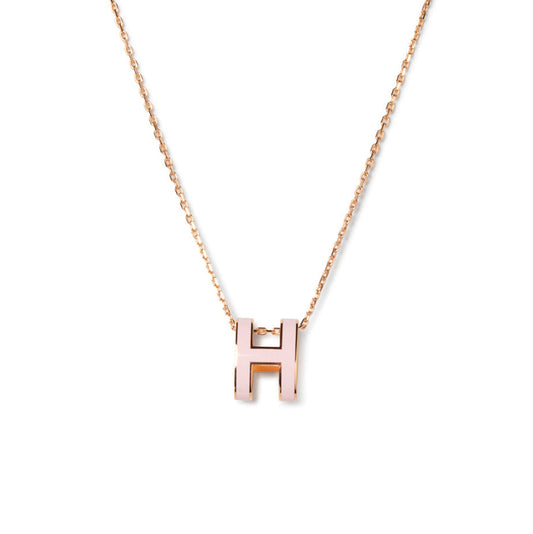 [Polaidi Jewelry]POP H PEDANT PINK GOLD