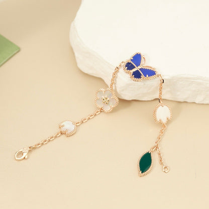 [PolaidiLUCKY SPRING BUTTERFLY 5 MOTIF BRACELET