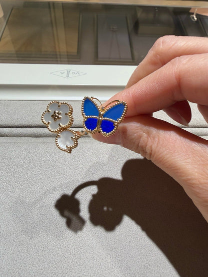 [Polaidi]LUCKY SPRING BUTTERFLY OPEN-FACE RINGS