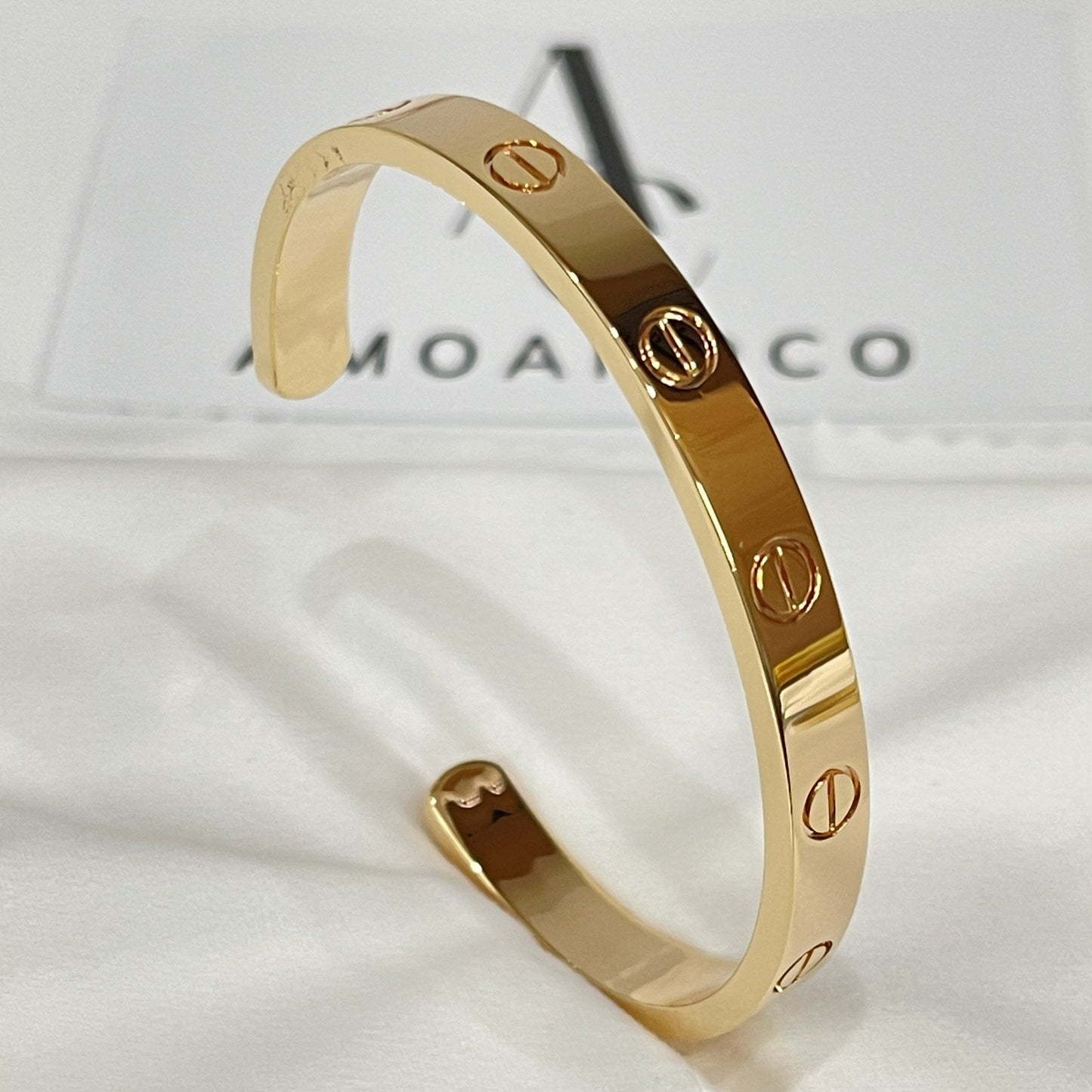 [Polaidi Jewelry]LOVE BRACELET 6.1MM OPEN CUFF
