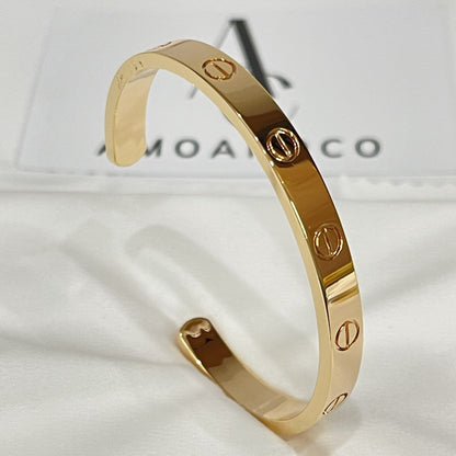 [：Polaidi Jewelry]LOVE BRACELET 6.1MM OPEN CUFF