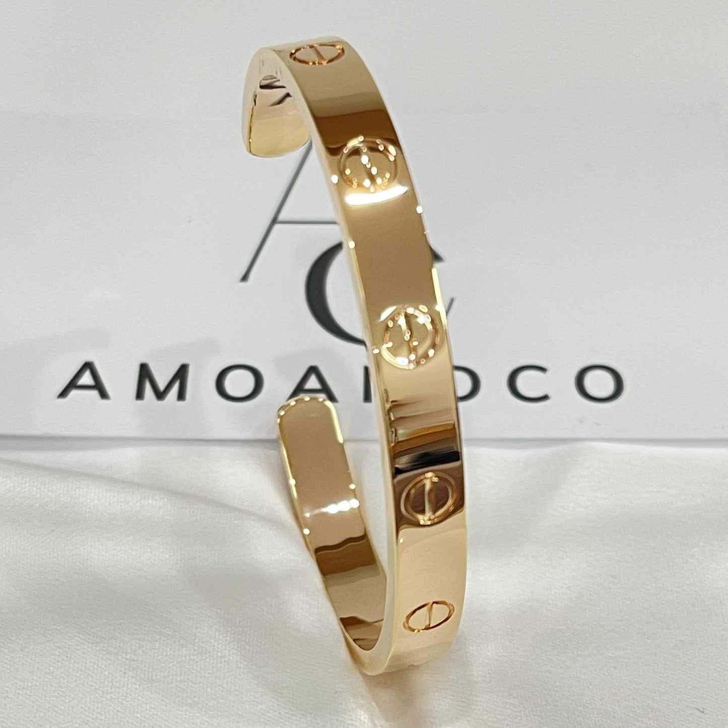 [Polaidi Jewelry]LOVE BRACELET 6.1MM OPEN CUFF
