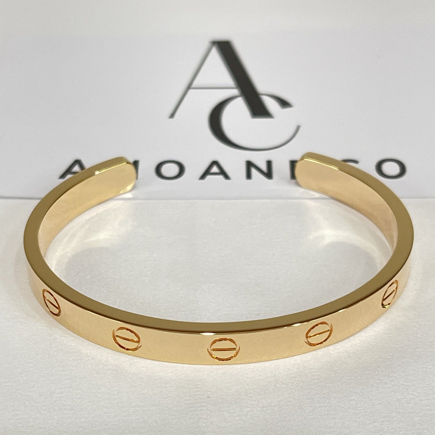 [Polaidi Jewelry]LOVE BRACELET 6.1MM OPEN CUFF