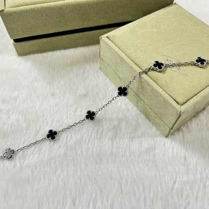 [Polaidi Jewelry]CLOVER 6 MOTIF  ONYXS BRACELET