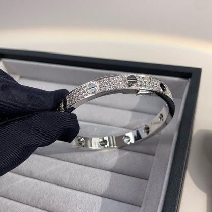 [：Polaidi Jewelry]LOVE BRACELET 6.1MM DIAMOND-PAVED CERAMIC