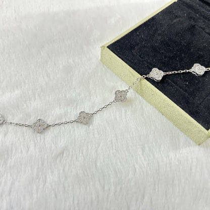 [Polaidi Jewelry]CLOVER 6 MOTIF DIAMOND BRACELET