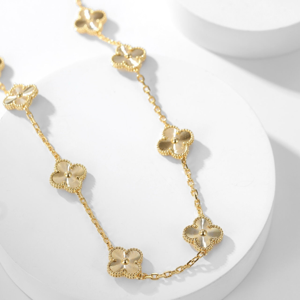 [Polaidi Jewelry]CLOVERS THE 10-MOTIFS LASER NECKLACE