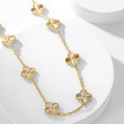 [Polaidi Jewelry]CLOVERS THE 10-MOTIFS LASER NECKLACE