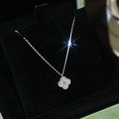 [：Polaidi Jewelry]CLOVER MINI 9.5MM PENDANT DIAMOND NECKLACE