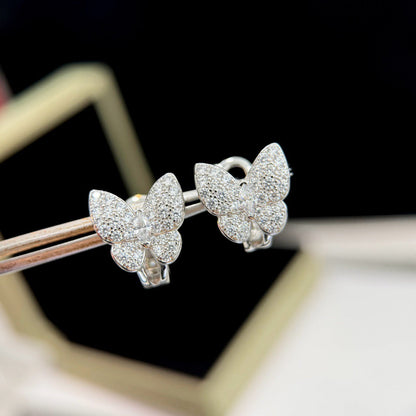 [：Polaidi Jewelry]BUTTERFLY ALL DIAMOND EARRINGS