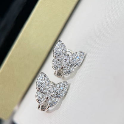[：Polaidi Jewelry]BUTTERFLY ALL DIAMOND EARRINGS