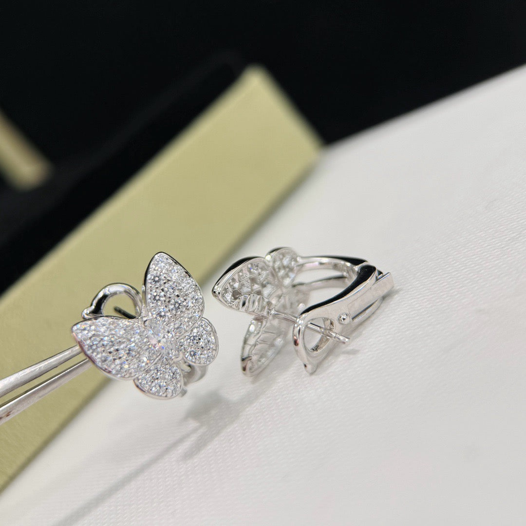 [：Polaidi Jewelry]BUTTERFLY ALL DIAMOND EARRINGS