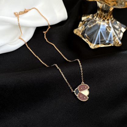 [：Polaidi Jewelry]LUCKY  CARNELIANS LADYBUG NECKLACE