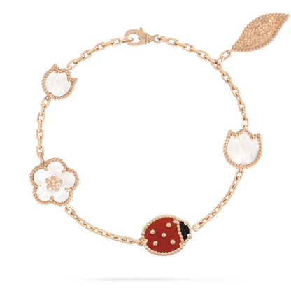 [：Polaidi Jewelry]ラッキー スプリング 5モチーフ ブレスレット