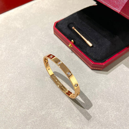 [：Polaidi Jewelry]LOVE BRACELET 6.1MM 10 DIAMONDS